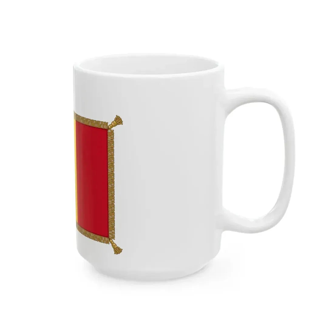 Flag of Romania parade (Oman) White Coffee Mug - Go Mug Yourself