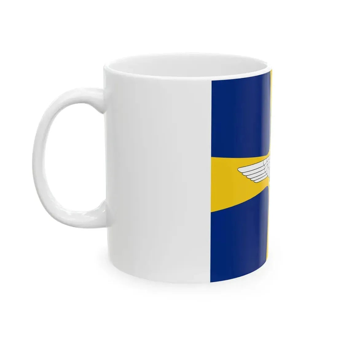 Flag of Romanian Air Transport and Marine Minister WWII (Oman) White Coffee Mug - Go Mug Yourself