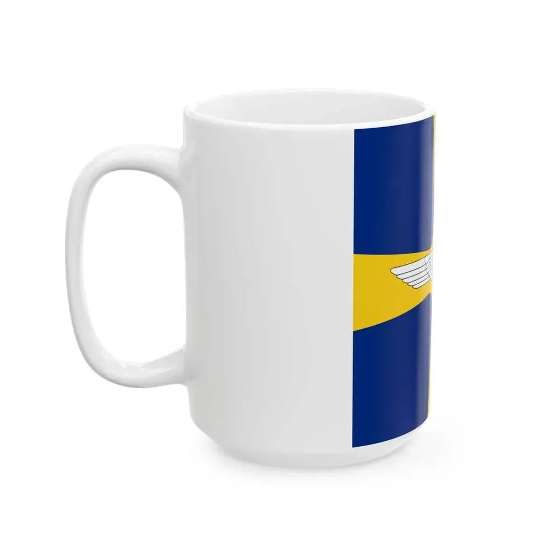 Flag of Romanian Air Transport and Marine Minister WWII (Oman) White Coffee Mug - Go Mug Yourself