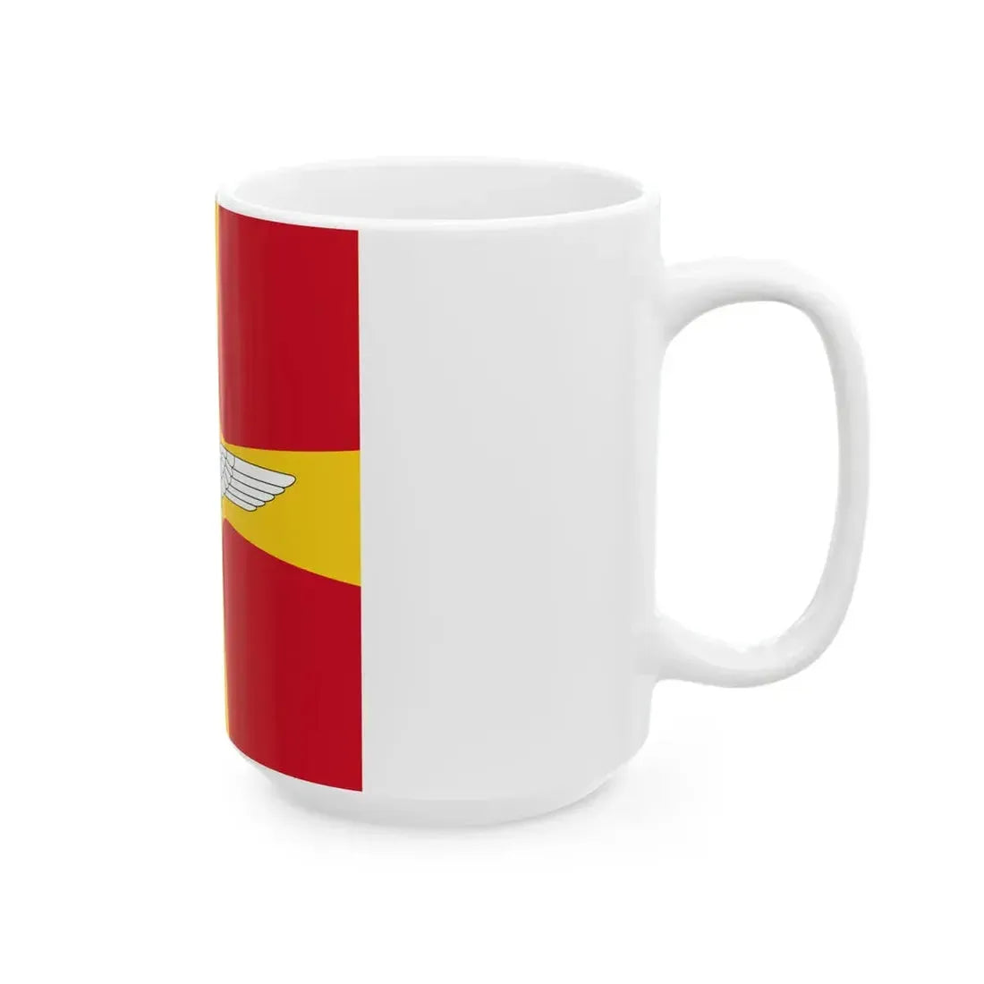 Flag of Romanian Air Transport and Marine Minister WWII (Oman) White Coffee Mug - Go Mug Yourself