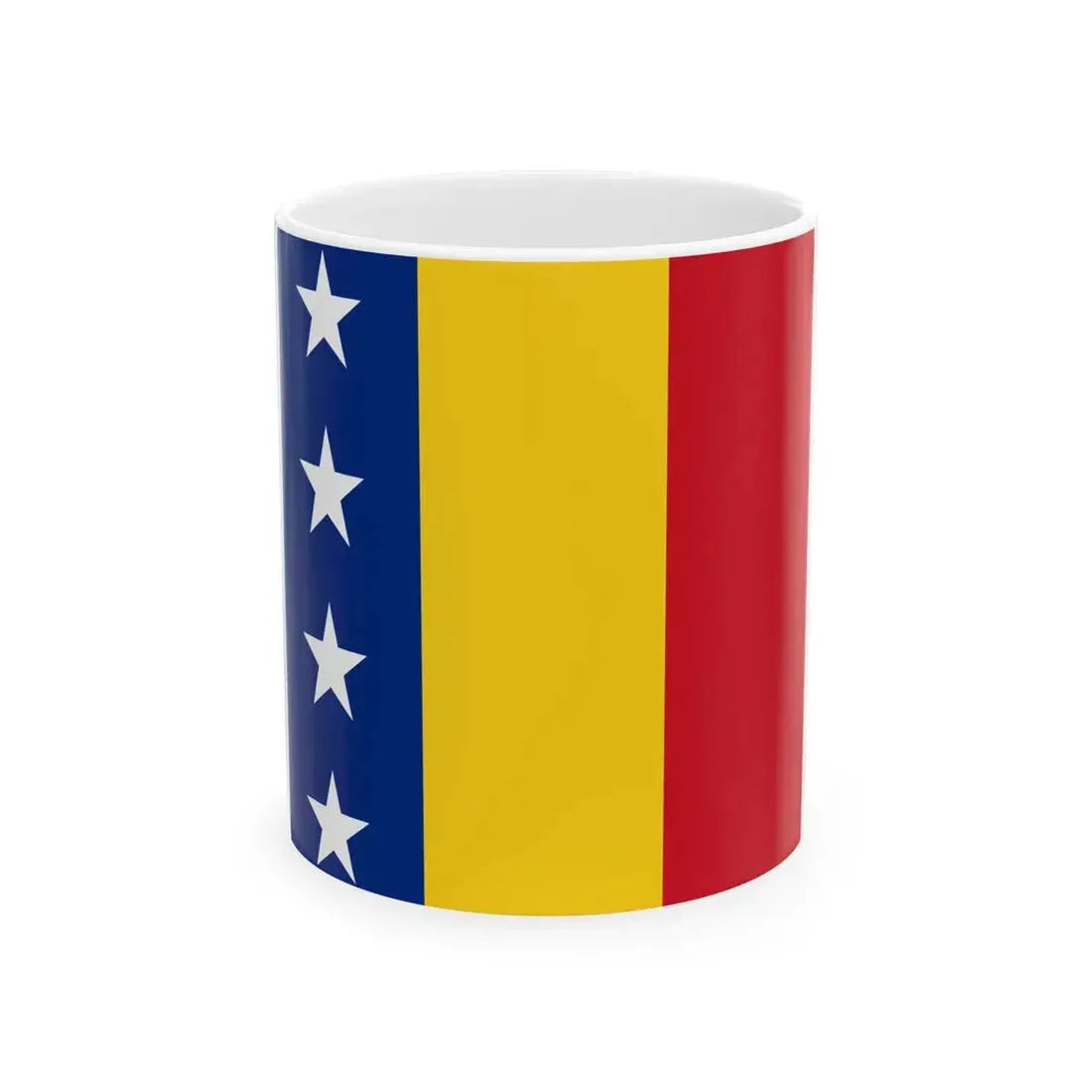 Flag of Romanian Chief of the General Staff (Oman) White Coffee Mug 11oz - Go Mug Yourself