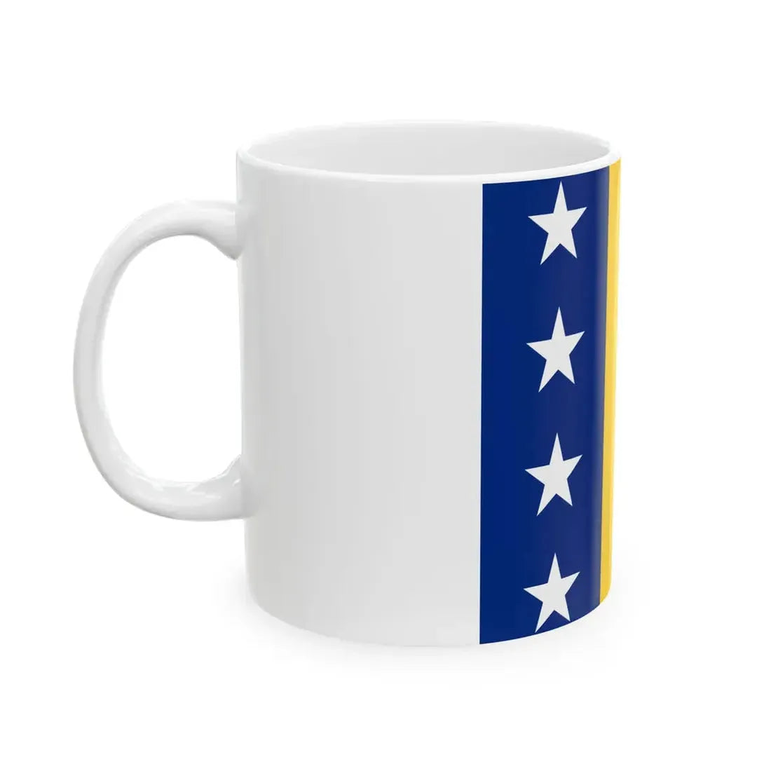 Flag of Romanian Chief of the General Staff (Oman) White Coffee Mug - Go Mug Yourself