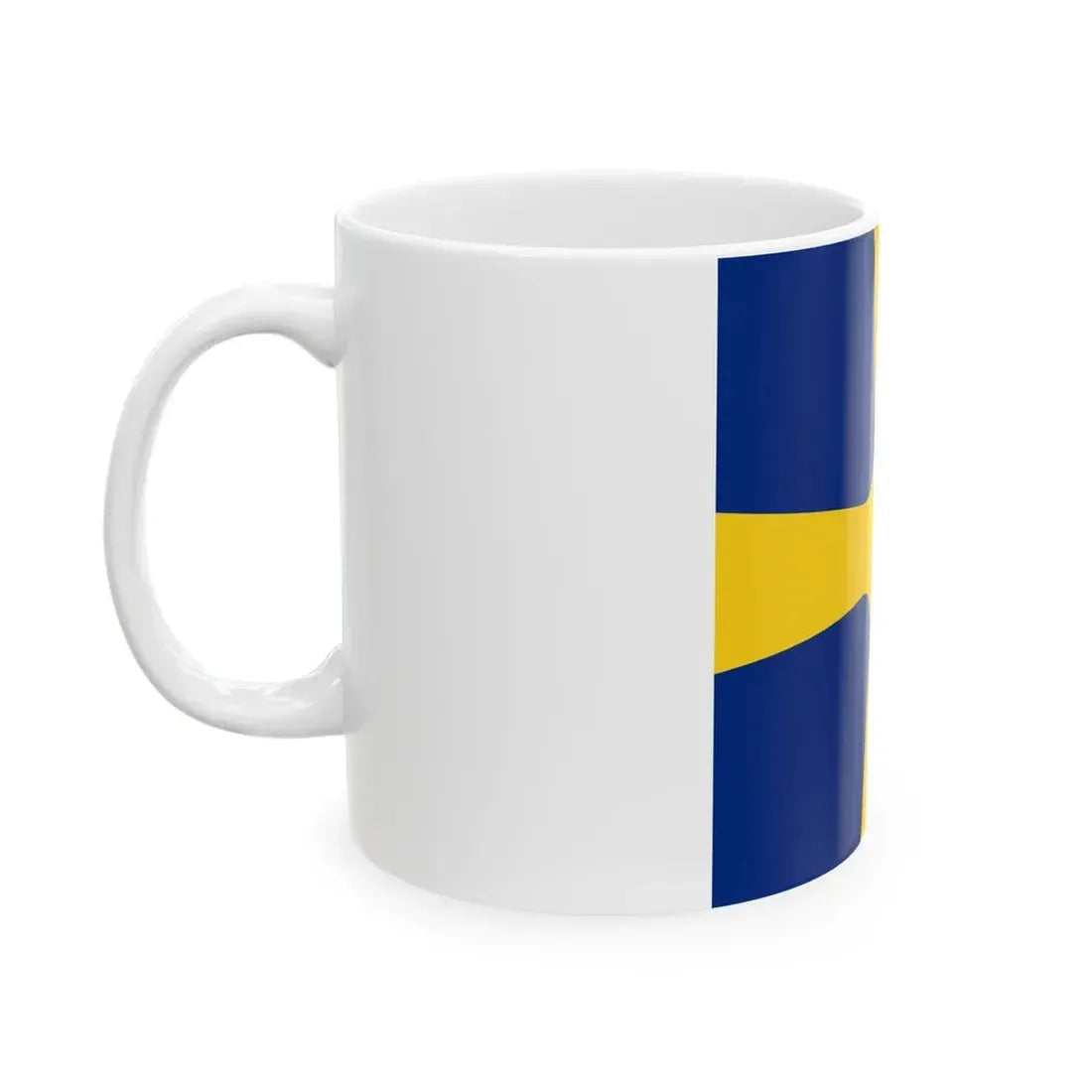 Flag of Romanian Commodore as chief of flotilla-division WWII (Oman) White Coffee Mug - Go Mug Yourself