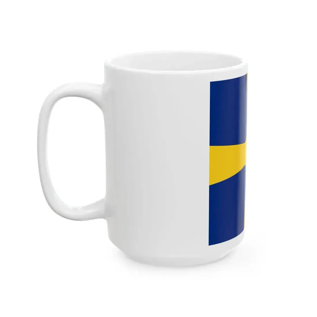 Flag of Romanian Commodore as chief of flotilla-division WWII (Oman) White Coffee Mug - Go Mug Yourself