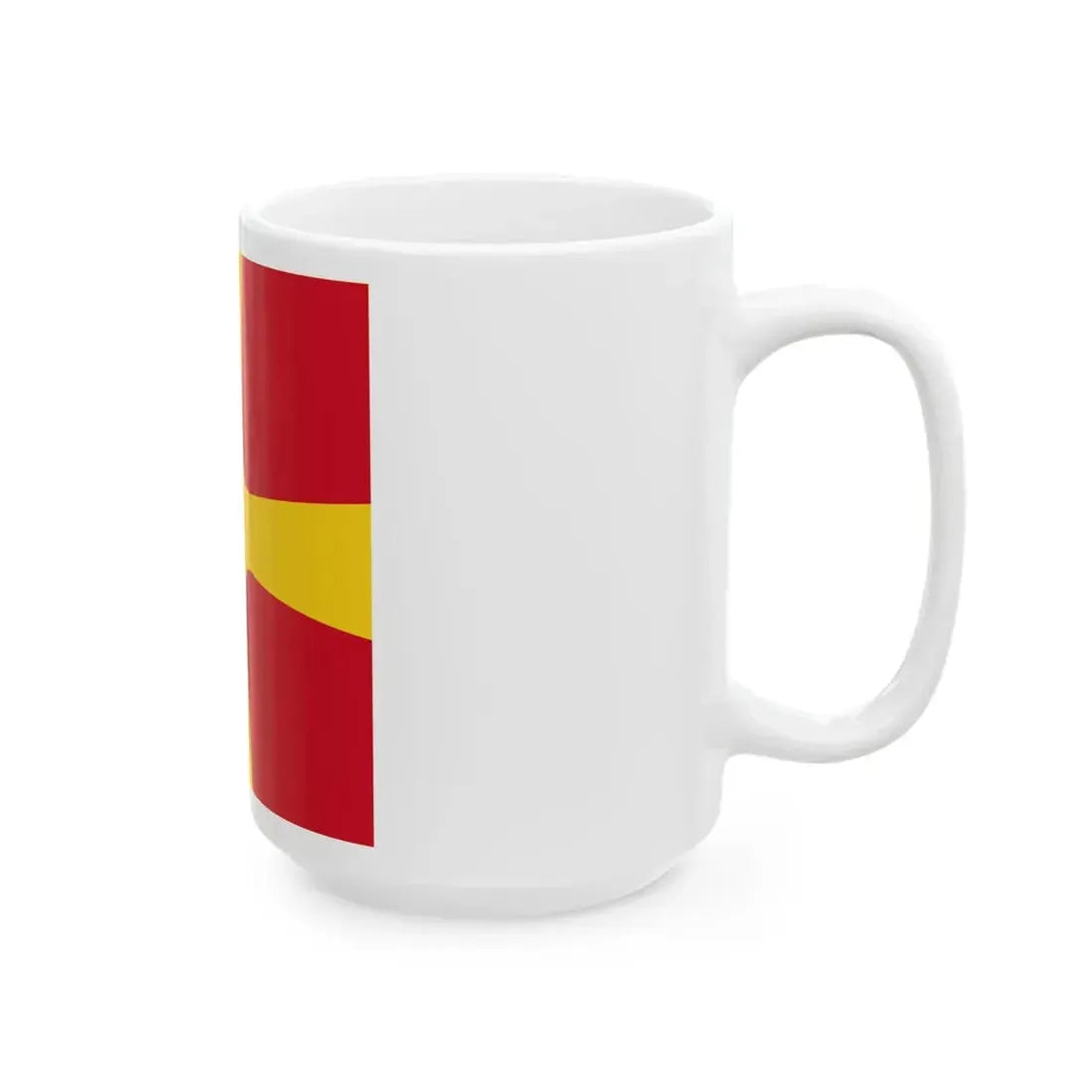 Flag of Romanian Commodore as chief of flotilla-division WWII (Oman) White Coffee Mug - Go Mug Yourself