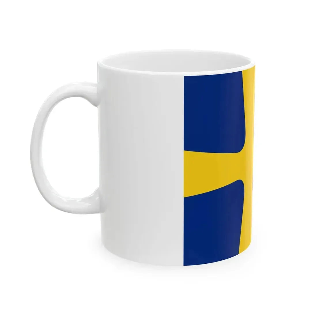 Flag of Romanian Commodore as Commander of a small unit WWII (Oman) White Coffee Mug - Go Mug Yourself