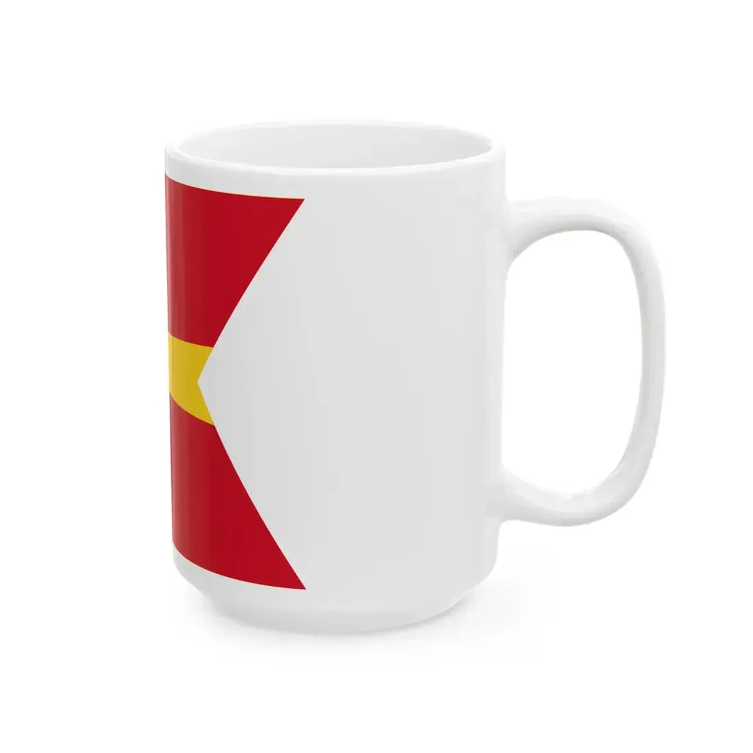 Flag of Romanian Commodore as Commander of a small unit WWII (Oman) White Coffee Mug - Go Mug Yourself