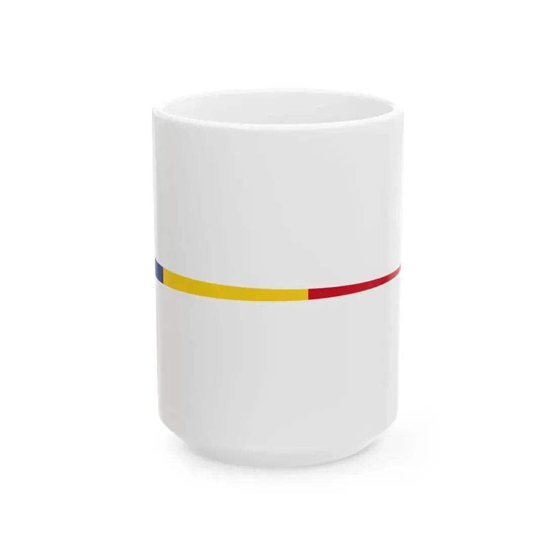 Flag of Romanian Masthead Pennant WWII (Oman) White Coffee Mug 15oz - Go Mug Yourself