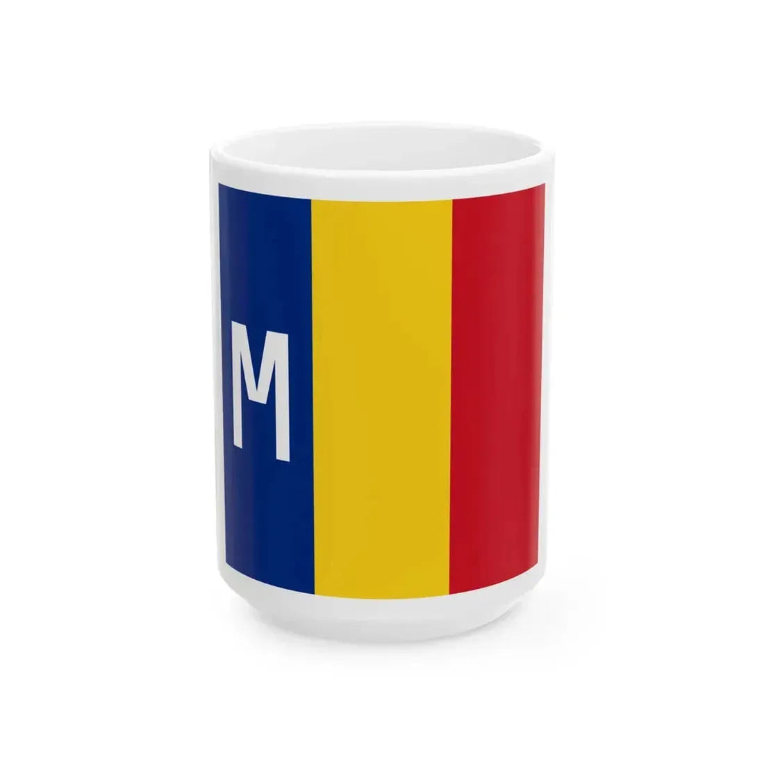 Flag of Romanian Minister of National Defence (Oman) White Coffee Mug 15oz - Go Mug Yourself