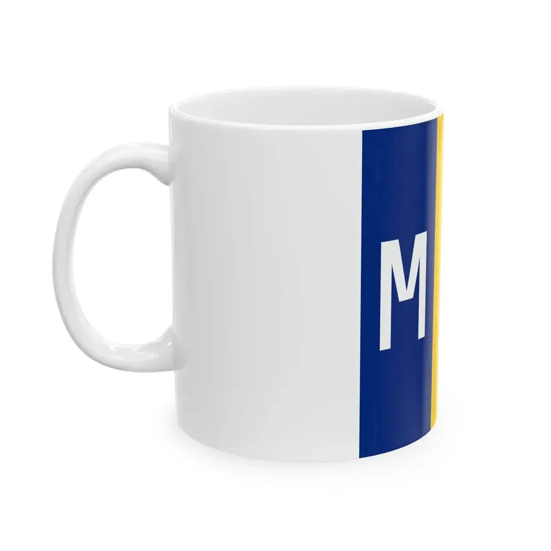 Flag of Romanian Minister of National Defence (Oman) White Coffee Mug - Go Mug Yourself