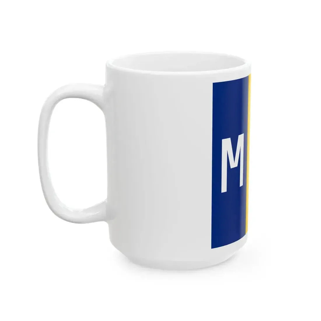 Flag of Romanian Minister of National Defence (Oman) White Coffee Mug - Go Mug Yourself