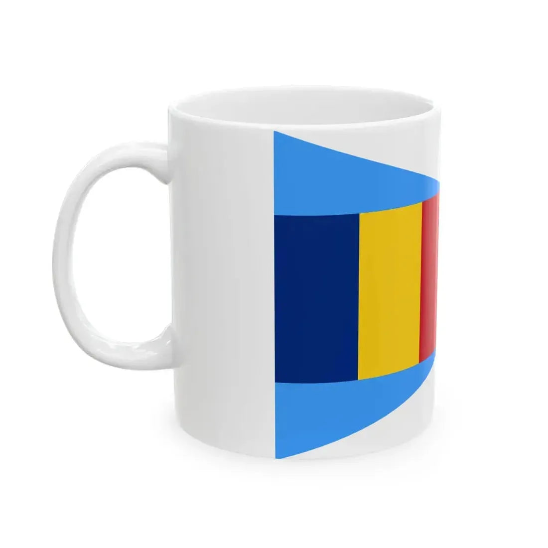 Flag of Romanian Naval Unit Commander (Oman) White Coffee Mug - Go Mug Yourself