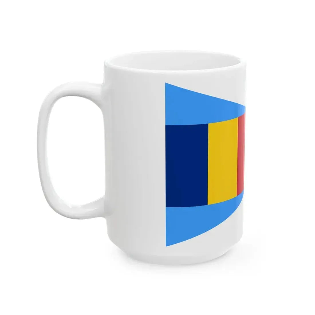 Flag of Romanian Naval Unit Commander (Oman) White Coffee Mug - Go Mug Yourself