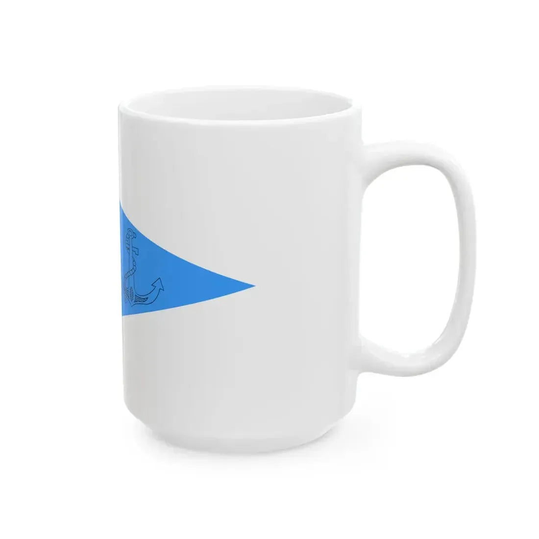 Flag of Romanian Naval Unit Commander (Oman) White Coffee Mug - Go Mug Yourself