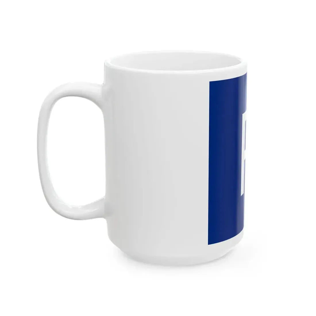 Flag of Romanian River police 1939 (Oman) White Coffee Mug - Go Mug Yourself