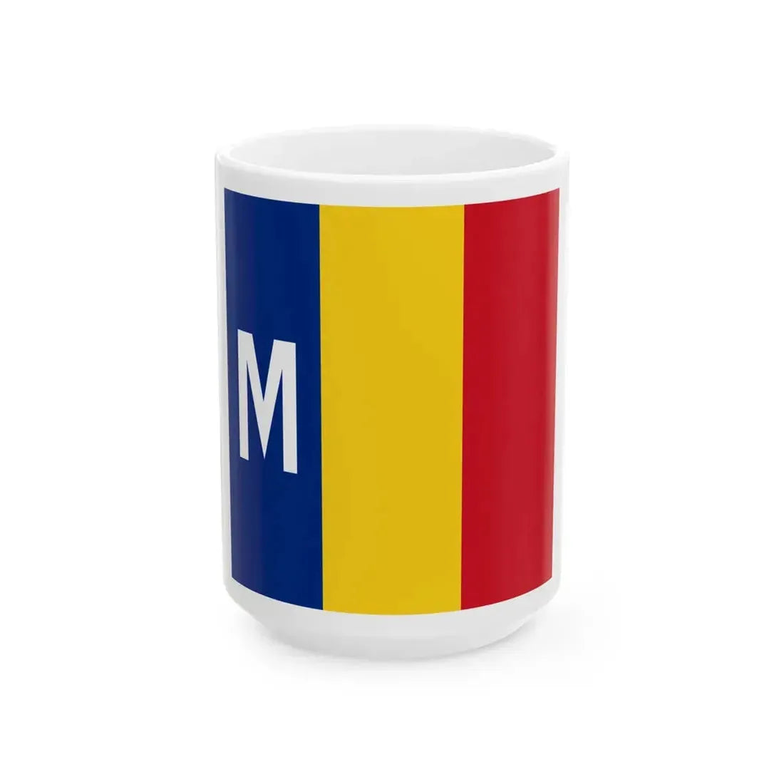 Flag of Romanian War minister 1939 (Oman) White Coffee Mug 15oz - Go Mug Yourself