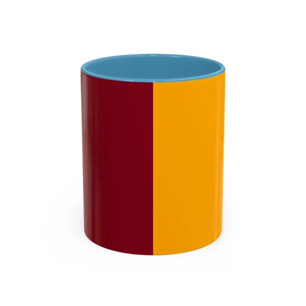 Flag of Rome Italy - Accent Coffee Mug 11oz Light Blue - Go Mug Yourself