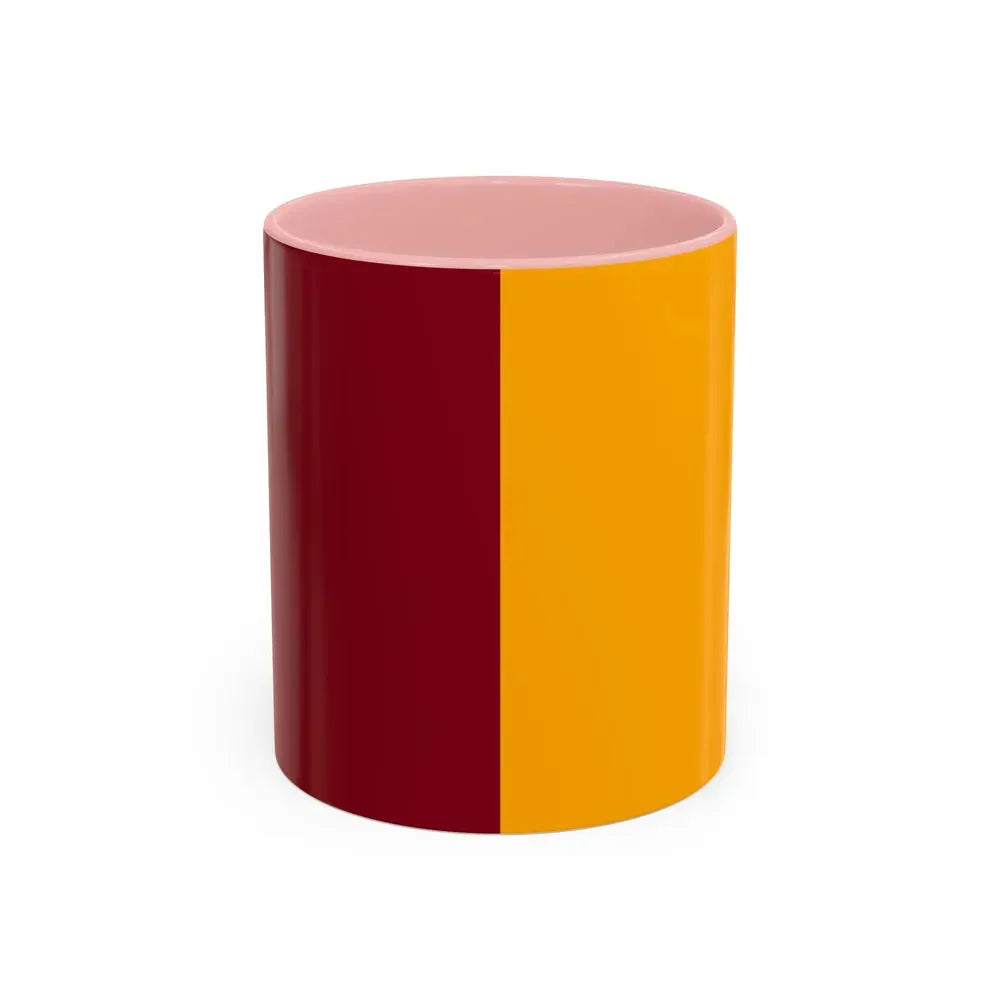 Flag of Rome Italy - Accent Coffee Mug 11oz Pink - Go Mug Yourself