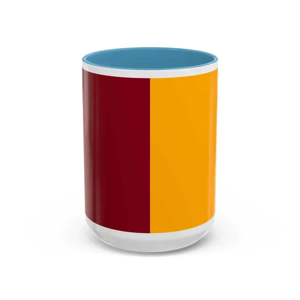Flag of Rome Italy - Accent Coffee Mug 15oz Light Blue - Go Mug Yourself