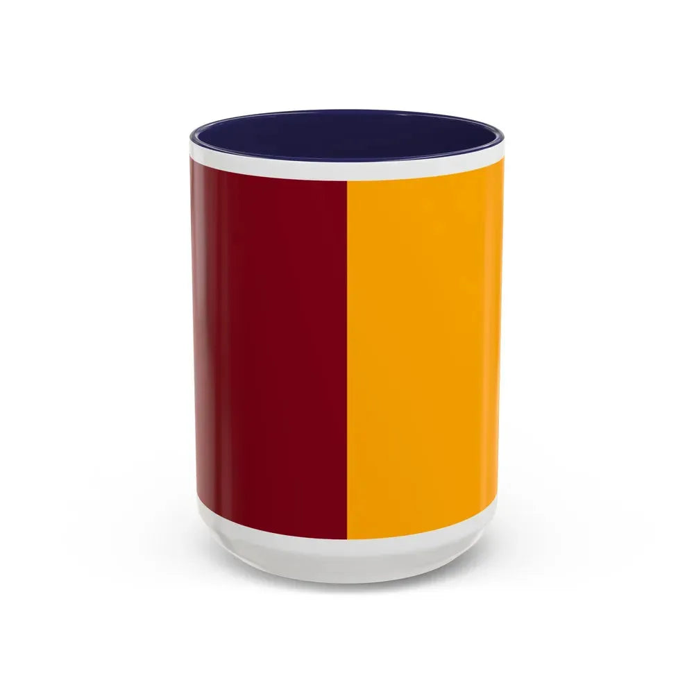 Flag of Rome Italy - Accent Coffee Mug 15oz Navy - Go Mug Yourself
