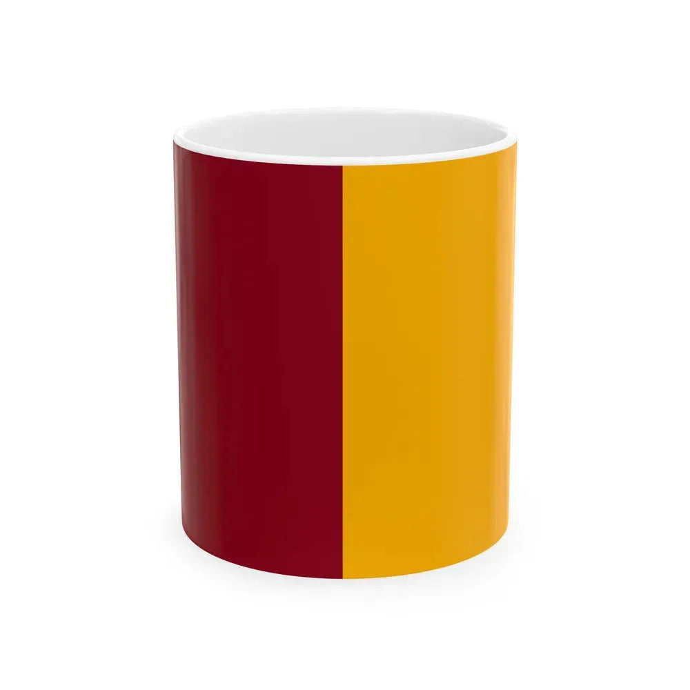 Flag of Rome Italy - White Coffee Mug 11oz - Go Mug Yourself