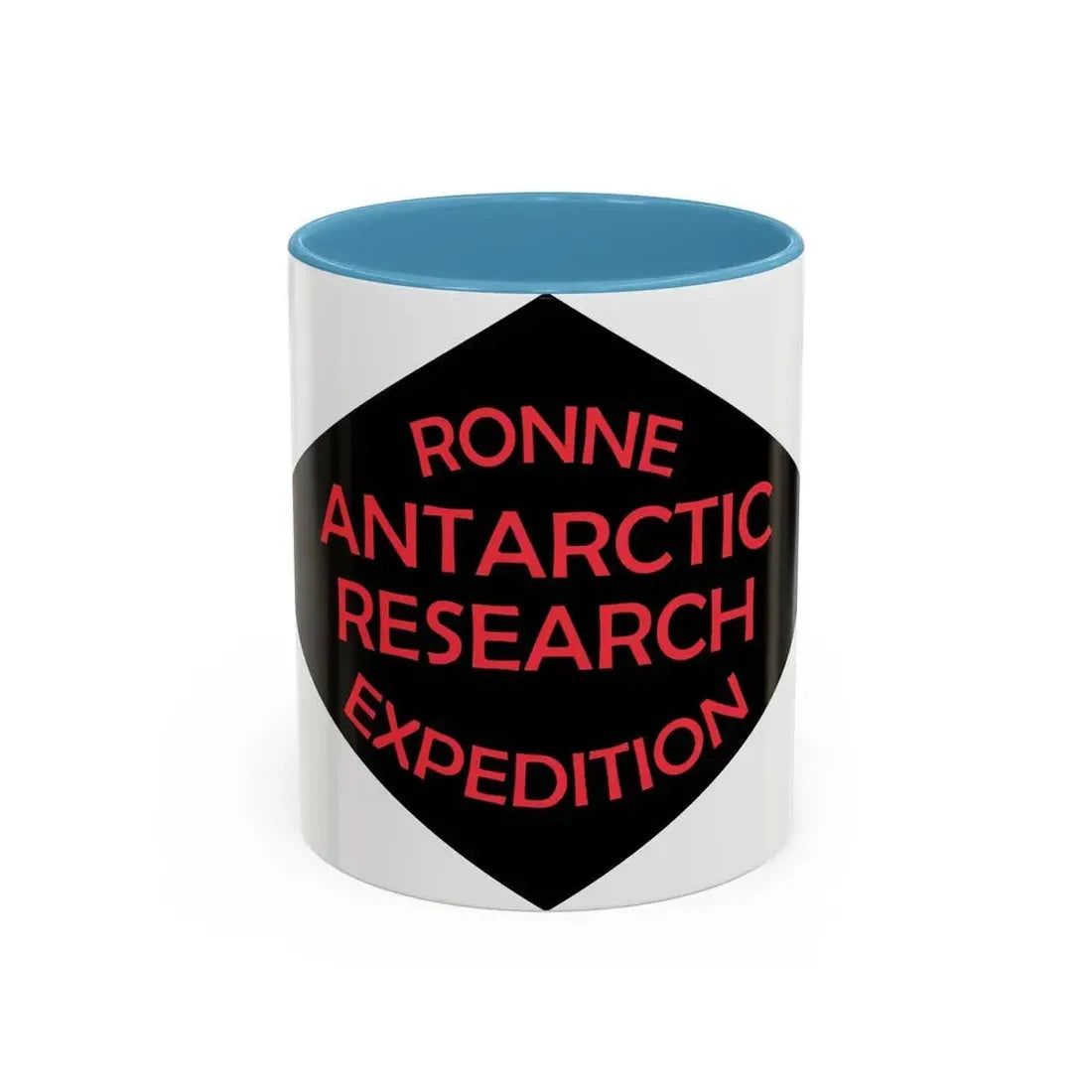 Flag of Ronne Antarctic Research Expedition - Accent Coffee Mug 11oz Light Blue - Go Mug Yourself