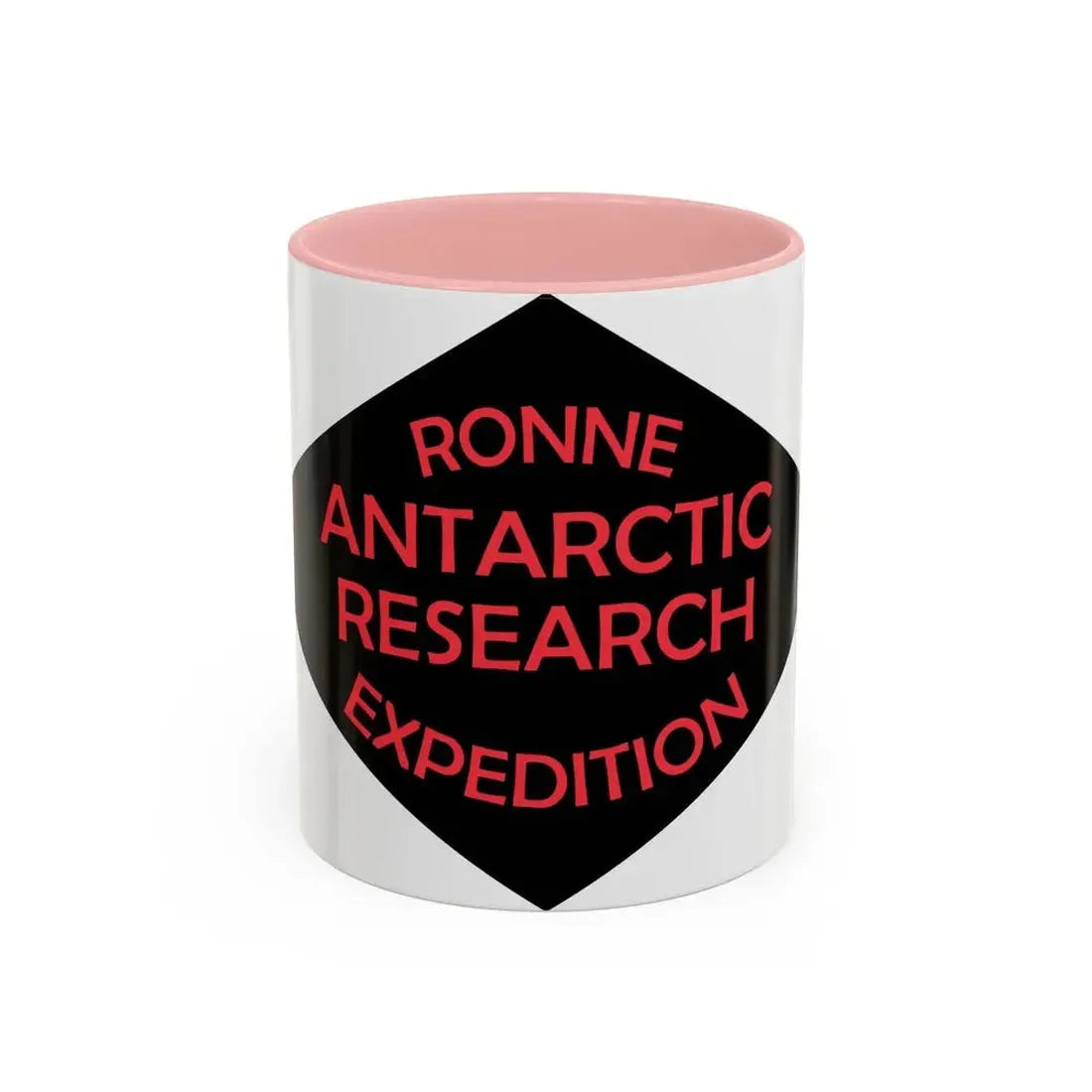 Flag of Ronne Antarctic Research Expedition - Accent Coffee Mug 11oz Pink - Go Mug Yourself
