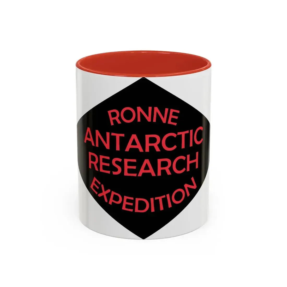 Flag of Ronne Antarctic Research Expedition - Accent Coffee Mug 11oz Red - Go Mug Yourself