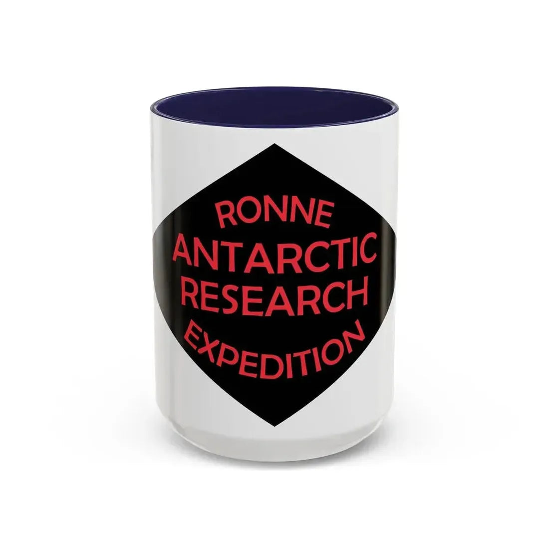 Flag of Ronne Antarctic Research Expedition - Accent Coffee Mug 15oz Navy - Go Mug Yourself