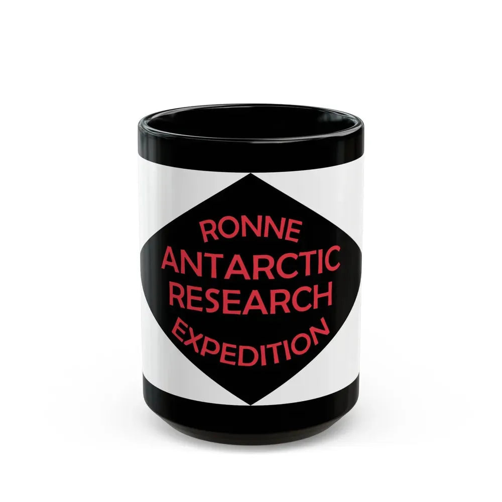 Flag of Ronne Antarctic Research Expedition - Black Coffee Mug 15oz - Go Mug Yourself