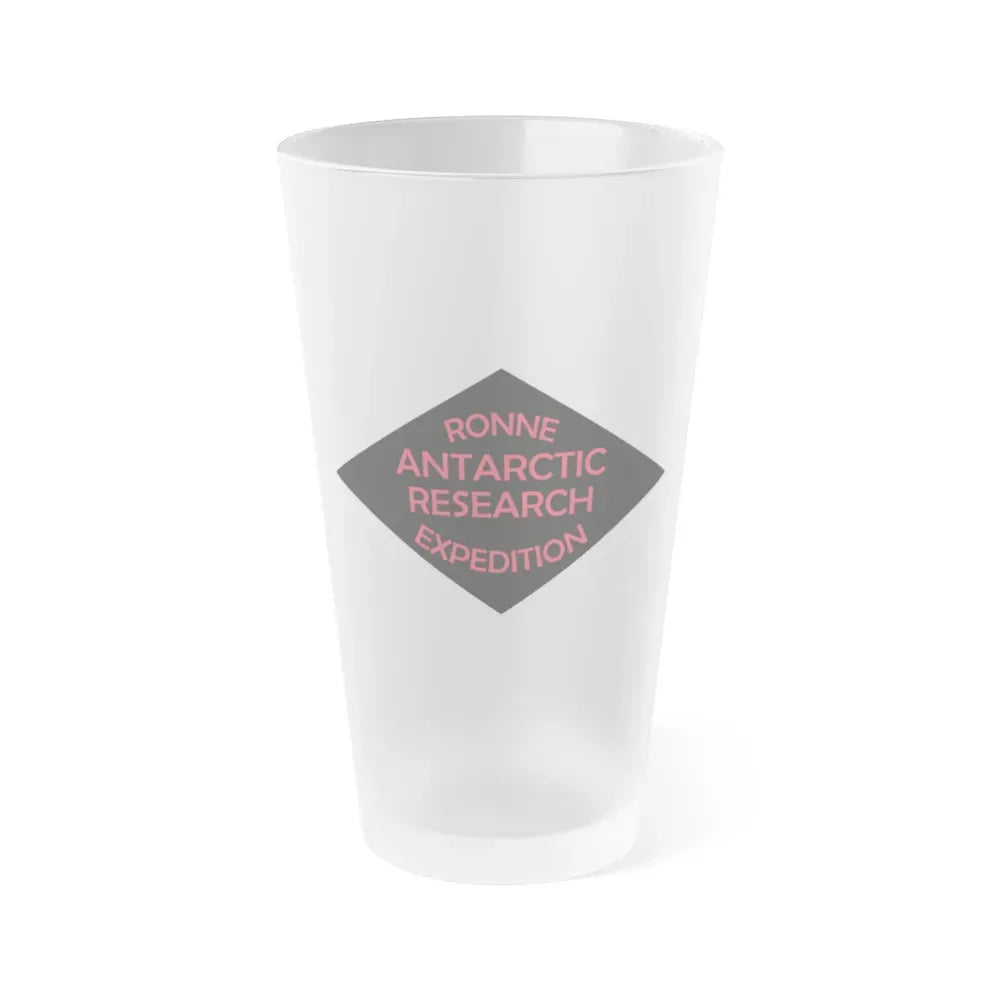 Flag of Ronne Antarctic Research Expedition - Frosted Pint Glass 16oz 16oz Frosted - Go Mug Yourself