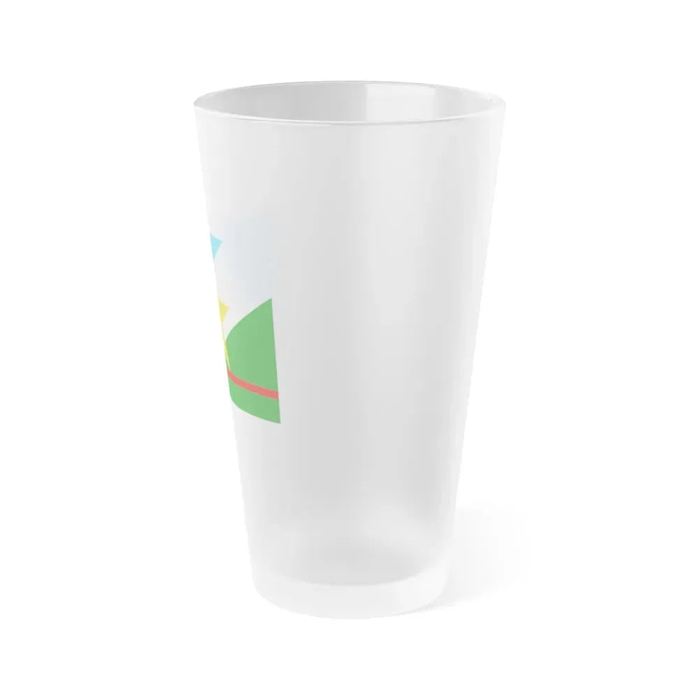 Flag of Roraima Brazil - Frosted Pint Glass 16oz - Go Mug Yourself