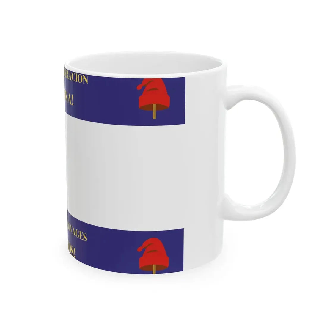 Flag of Rosas (Argentina) White Coffee Mug - Go Mug Yourself