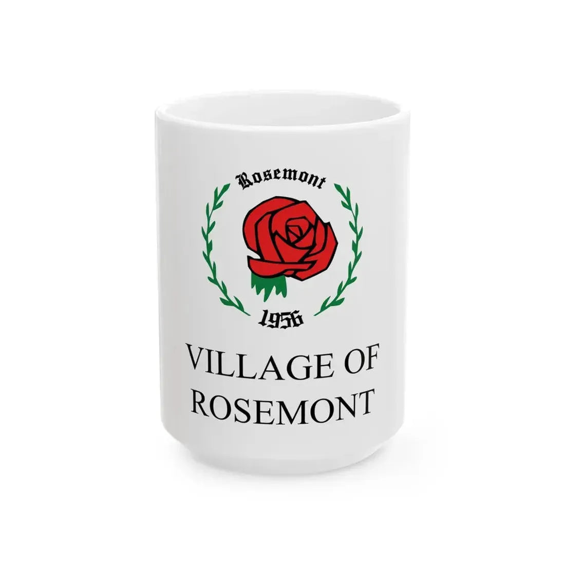 Flag of Rosemont Illinois (United States) White Coffee Mug 15oz - Go Mug Yourself