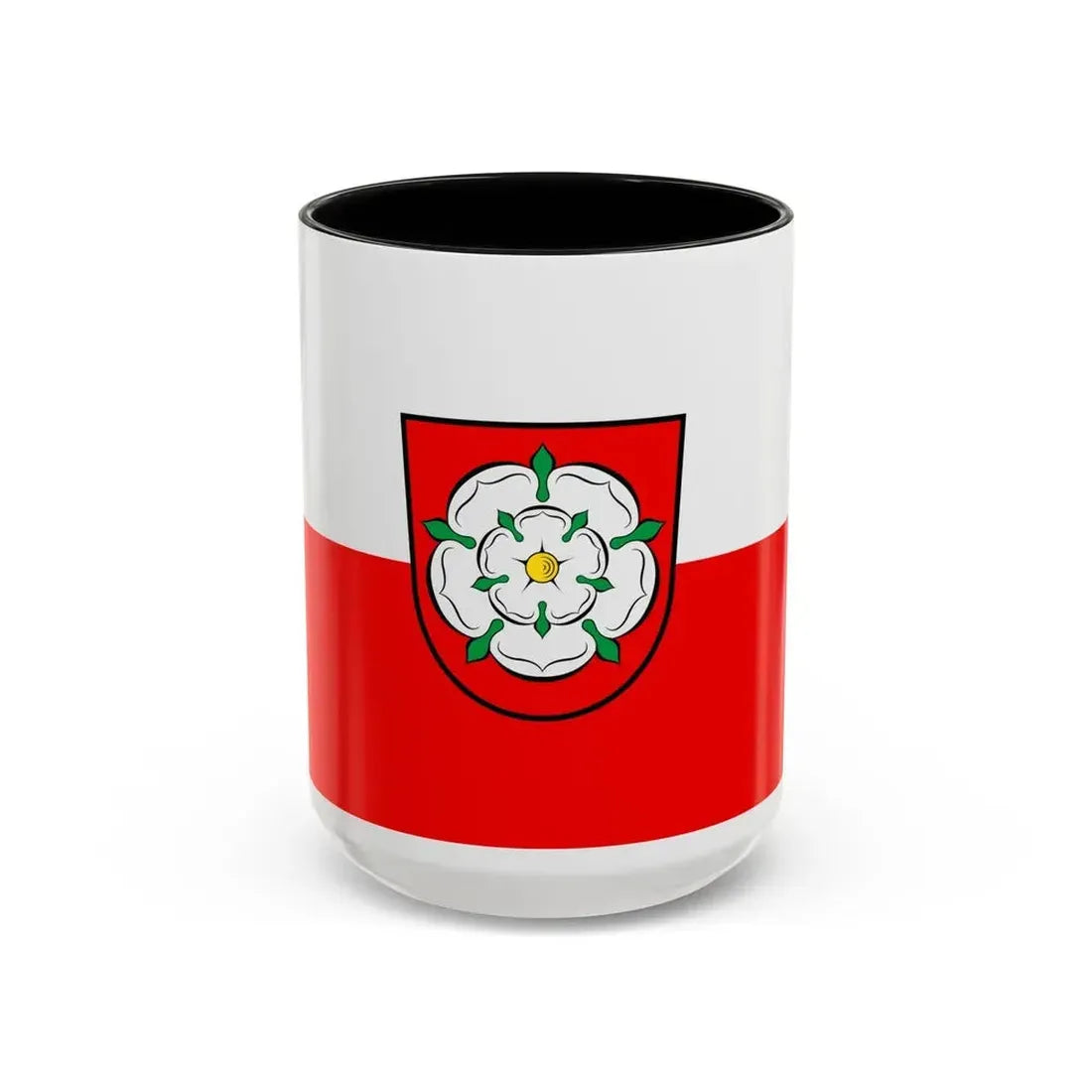 Flag of Rosenheim 2 Germany - Accent Coffee Mug 15oz Black - Go Mug Yourself