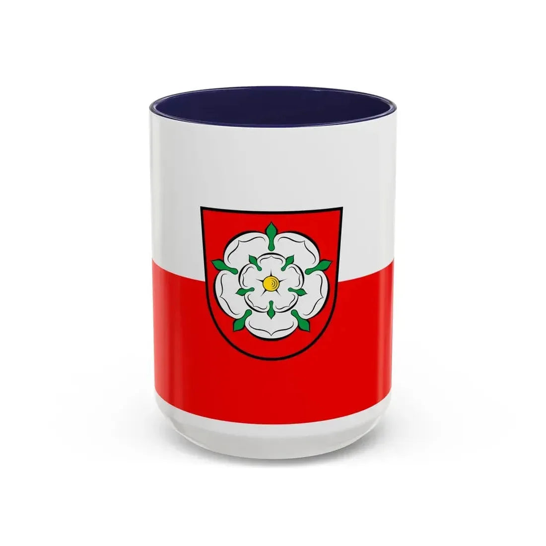 Flag of Rosenheim 2 Germany - Accent Coffee Mug 15oz Navy - Go Mug Yourself
