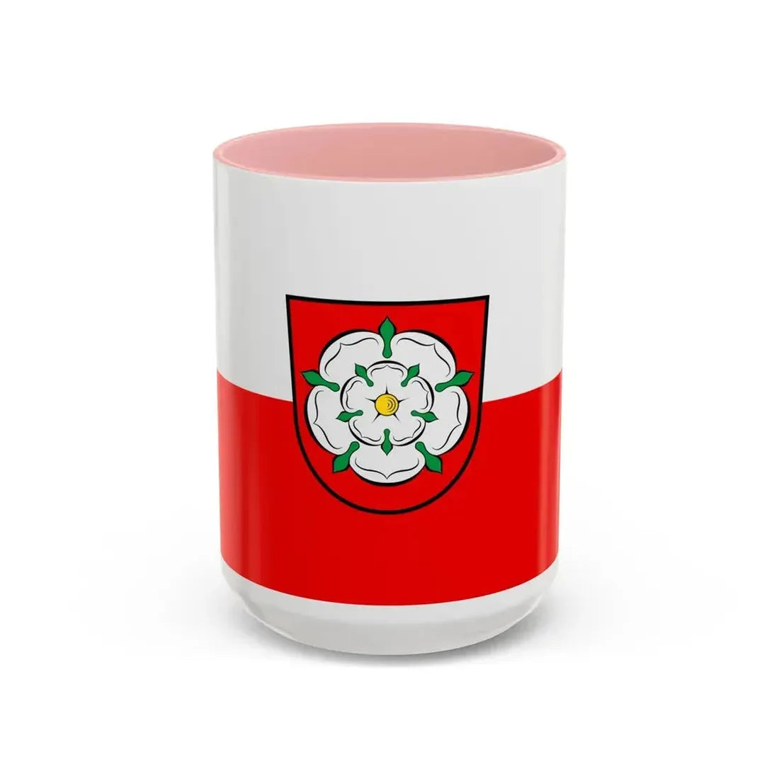 Flag of Rosenheim 2 Germany - Accent Coffee Mug 15oz Pink - Go Mug Yourself