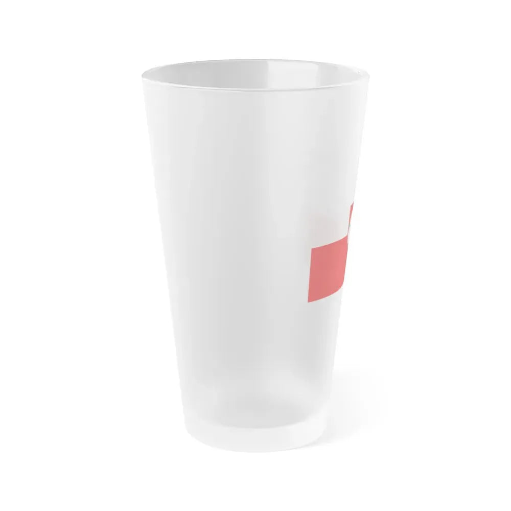 Flag of Rosenheim 2 Germany - Frosted Pint Glass 16oz - Go Mug Yourself