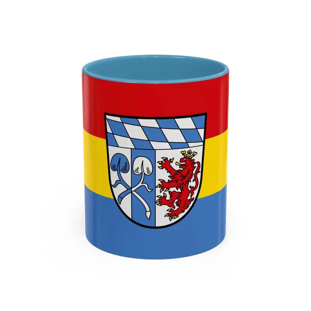Flag of Rosenheim Germany - Accent Coffee Mug 11oz Light Blue - Go Mug Yourself
