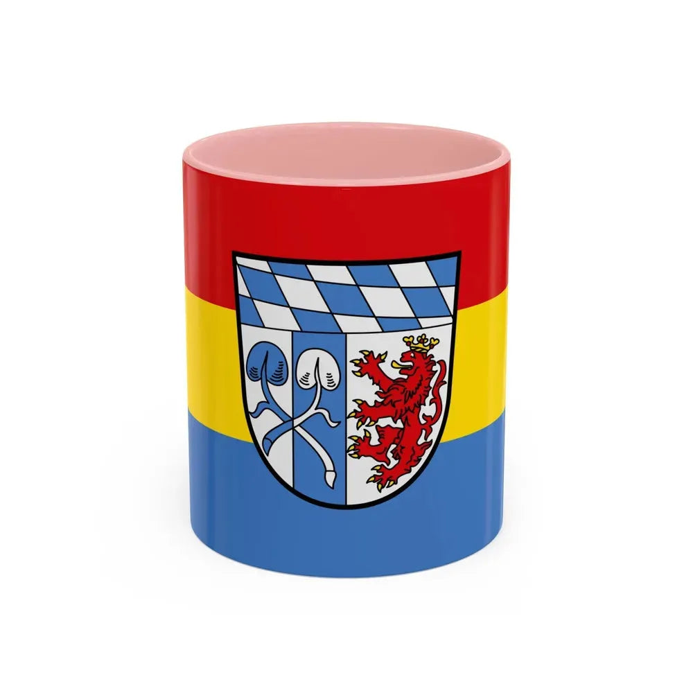 Flag of Rosenheim Germany - Accent Coffee Mug 11oz Pink - Go Mug Yourself