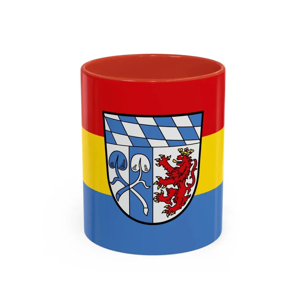 Flag of Rosenheim Germany - Accent Coffee Mug 11oz Red - Go Mug Yourself