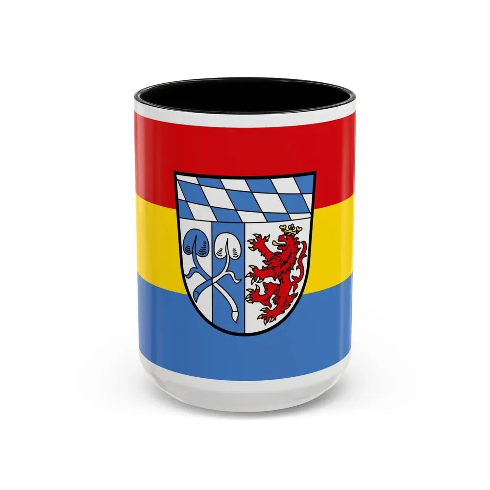 Flag of Rosenheim Germany - Accent Coffee Mug 15oz Black - Go Mug Yourself