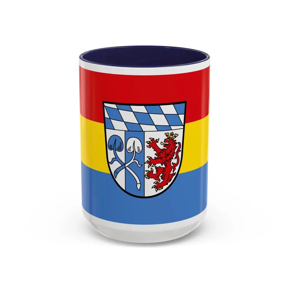 Flag of Rosenheim Germany - Accent Coffee Mug 15oz Navy - Go Mug Yourself