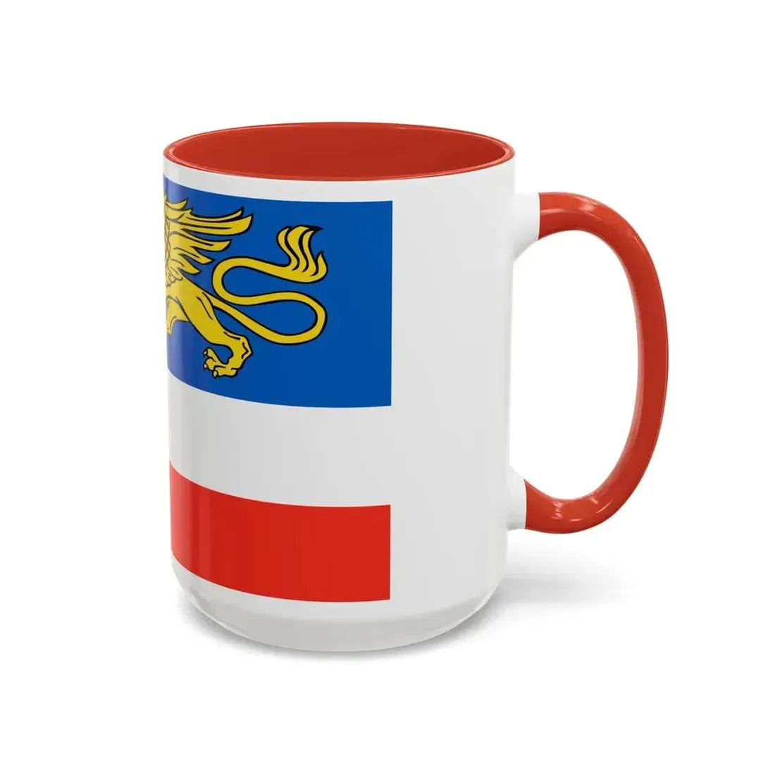 Flag of Rostock 2 Germany - Accent Coffee Mug - Go Mug Yourself