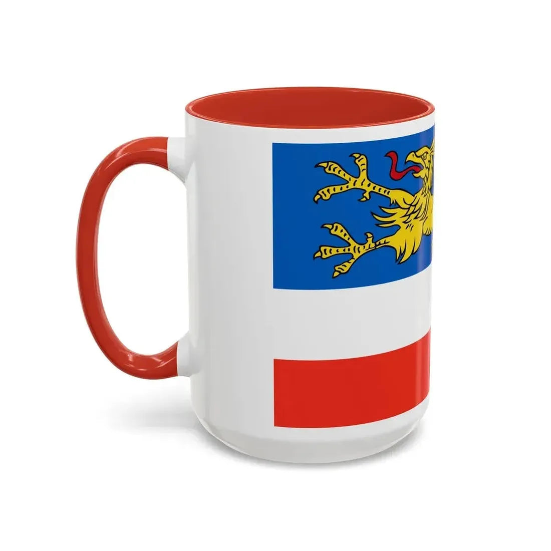 Flag of Rostock 2 Germany - Accent Coffee Mug - Go Mug Yourself