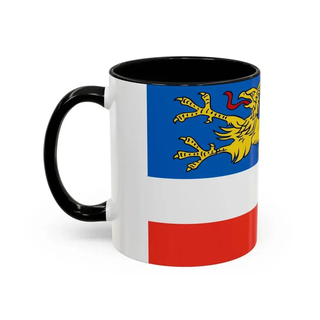 Flag of Rostock 2 Germany - Accent Coffee Mug - Go Mug Yourself