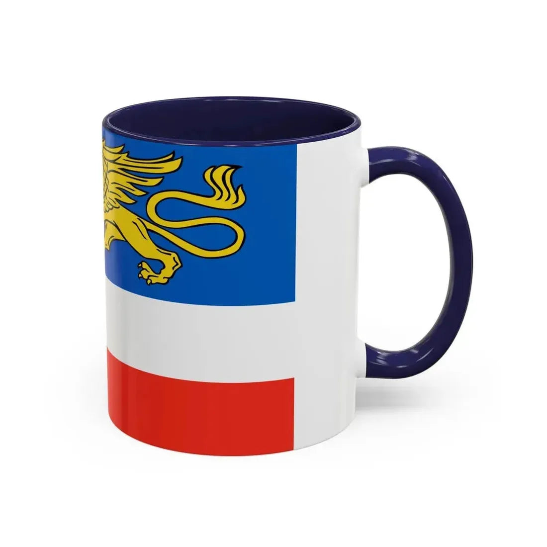 Flag of Rostock 2 Germany - Accent Coffee Mug - Go Mug Yourself