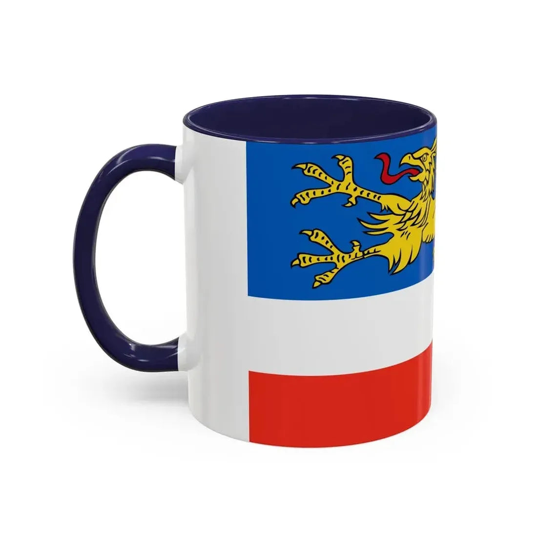 Flag of Rostock 2 Germany - Accent Coffee Mug - Go Mug Yourself