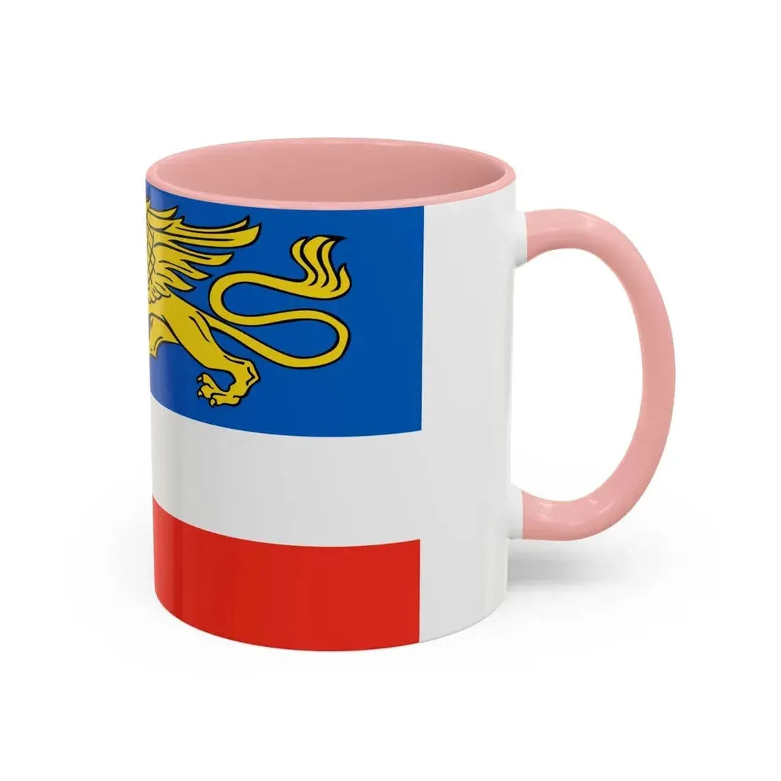 Flag of Rostock 2 Germany - Accent Coffee Mug - Go Mug Yourself