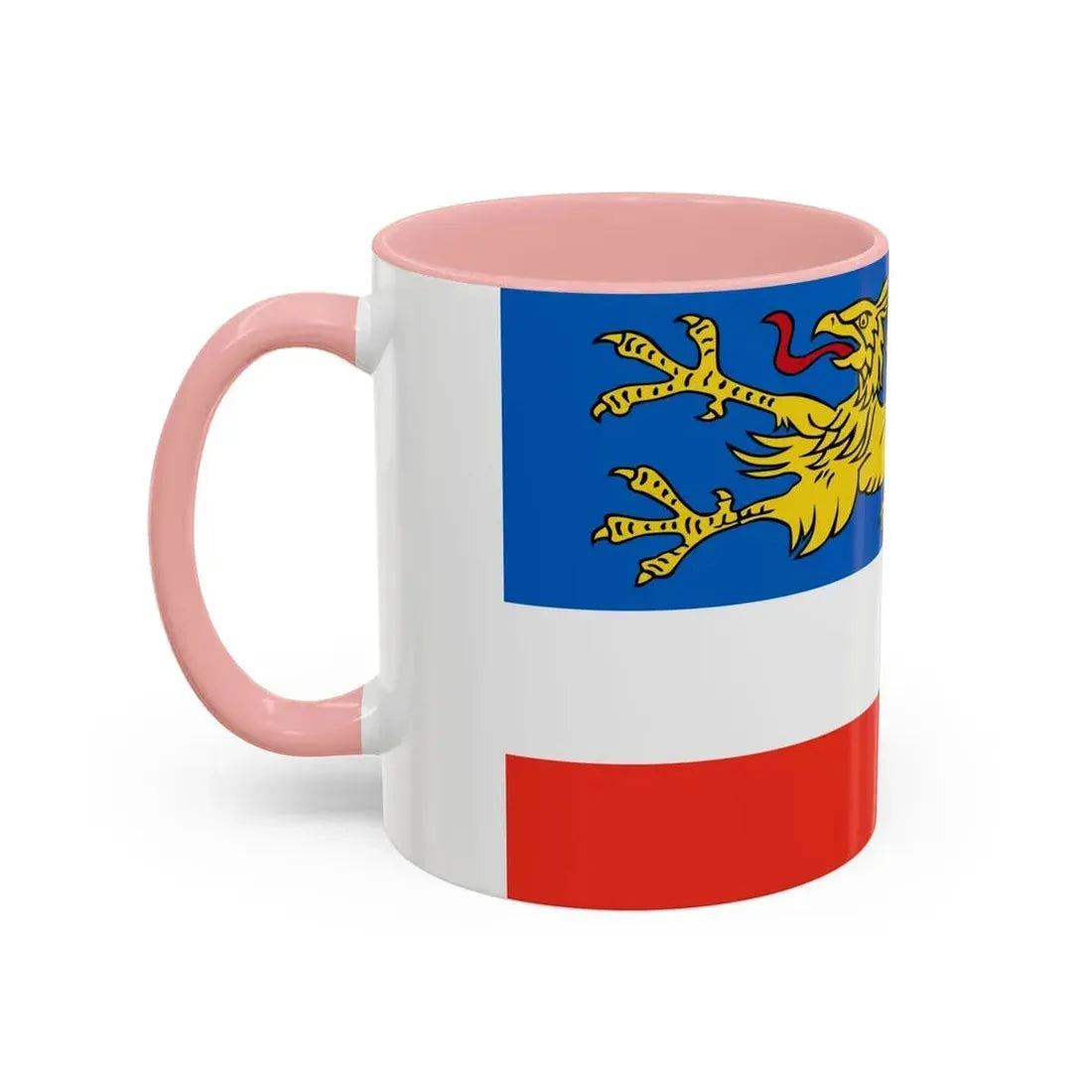 Flag of Rostock 2 Germany - Accent Coffee Mug - Go Mug Yourself